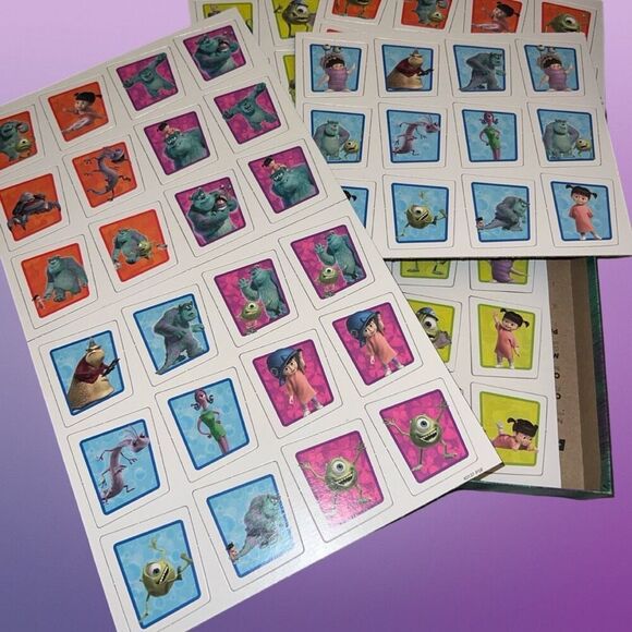 NEW Monsters Inc Scare Pairs Matching Card Game Disney Pixar Open Box - Picture 3 of 5